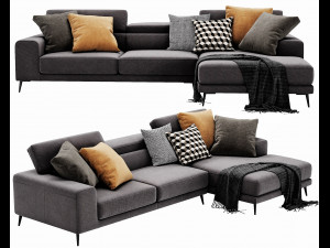 ditre italia anderson chaise lounge 3D Model