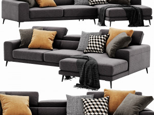 ditre italia anderson chaise lounge Modelo 3D