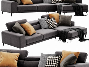ditre italia anderson chaise lounge Modelo 3D
