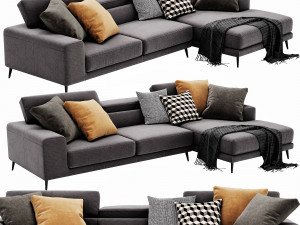 ditre italia anderson chaise lounge Modelo 3D