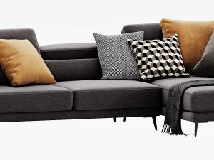ditre italia anderson chaise lounge Modelo 3D