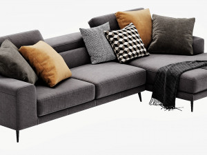 ditre italia anderson chaise lounge Modelo 3D