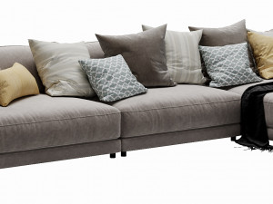 blanche katarina corner couch 3D Модель