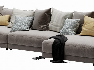 blanche katarina corner couch 3D Модель