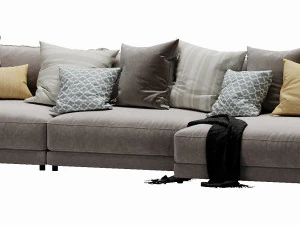 blanche katarina corner couch 3D Model