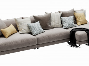blanche katarina corner couch 3D Модель