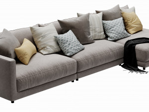 blanche katarina corner couch 3D Модель