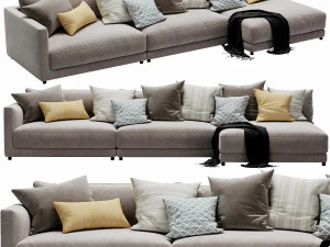blanche katarina corner couch 3D Model