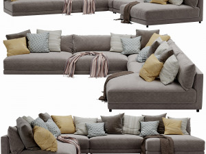 blanche katarina corner couch 3D मॉडल
