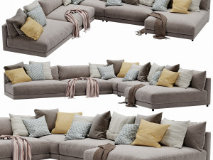 blanche katarina corner couch 3D मॉडल