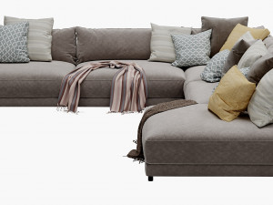 blanche katarina corner couch 3D मॉडल