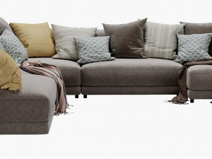 blanche katarina corner couch 3D मॉडल