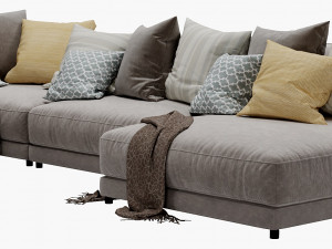 blanche katarina corner couch 3D मॉडल