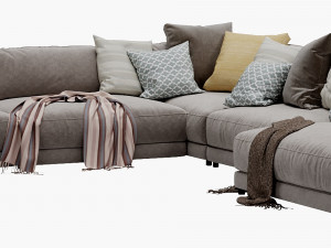 blanche katarina corner couch 3D मॉडल