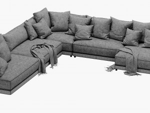 blanche katarina corner couch 3D मॉडल