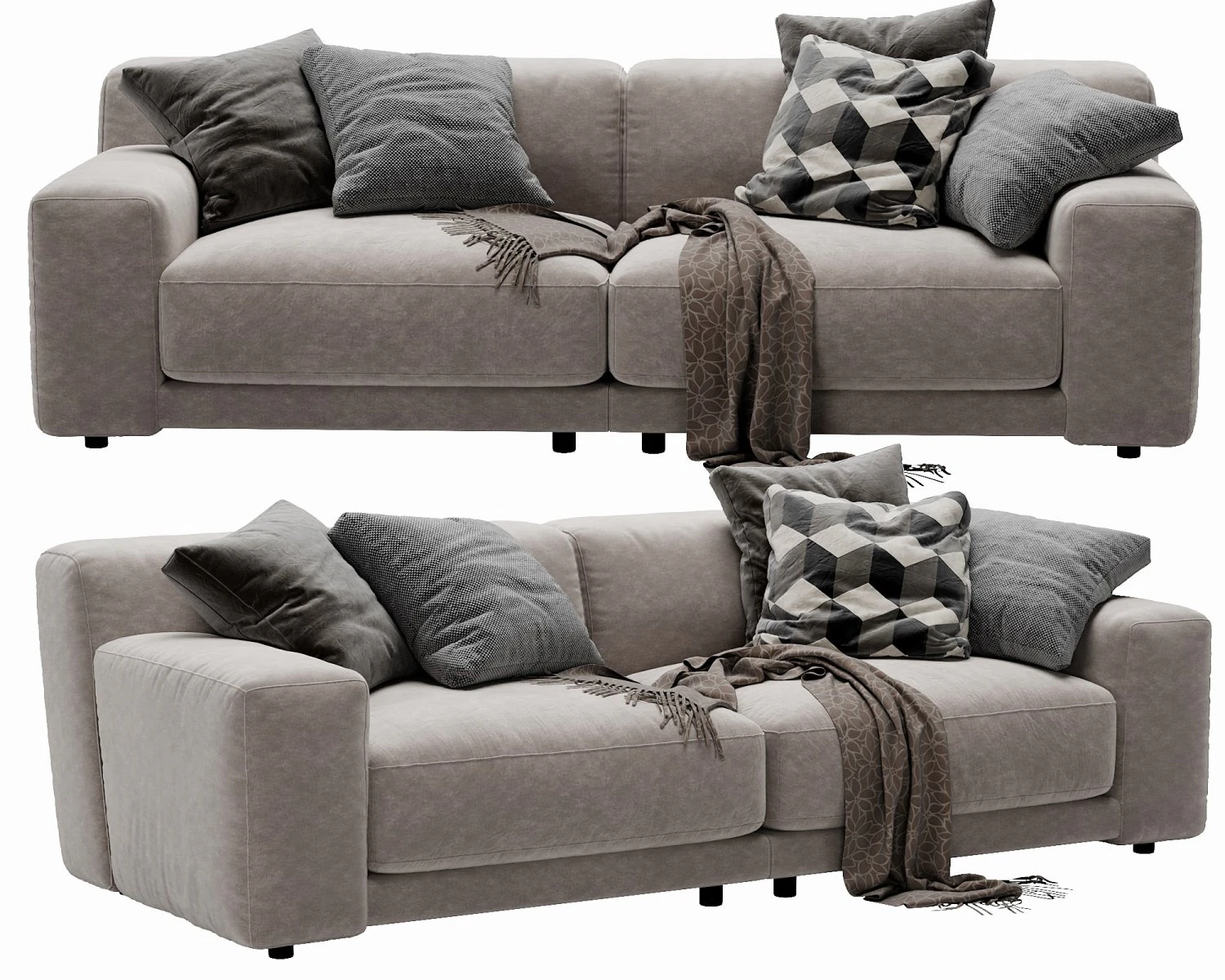 blanche tutto 2 seater 3D Model .c4d .max .obj .3ds .fbx .stl .blend 