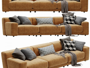 blanche tutto 3 seater Model 3D