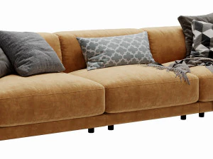 Blanche tutto 3 posti Modello 3D