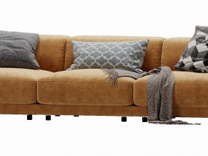 blanche tutto 3 seater Model 3D