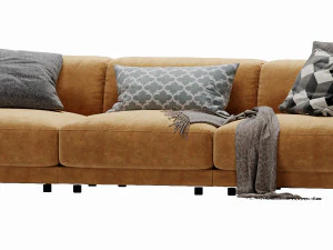 Blanche tutto 3 posti Modello 3D