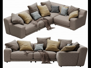 blanche tutto sectional 3D Model