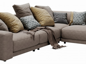 blanche tutto sectional 3D Model
