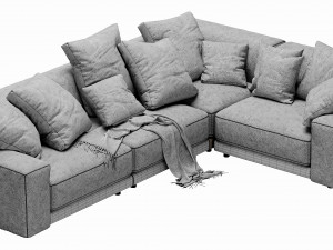 blanche tutto sectional 3D Model