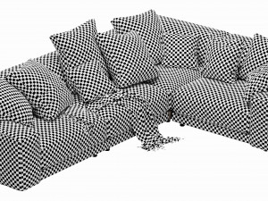 blanche tutto sectional 3D Model