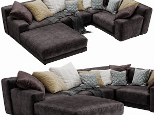 blanche tutto sectional 3D मॉडल