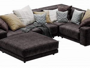 blanche tutto sectional 3D मॉडल