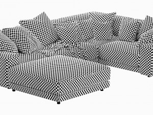 blanche tutto sectional 3D मॉडल