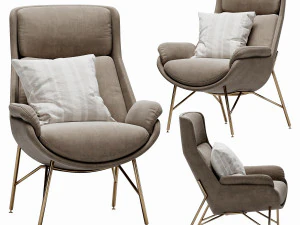 ditre italia beetle armchair 3D Model