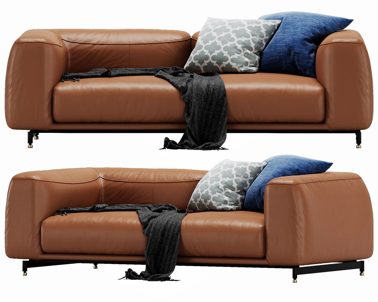 sofa ditre italia st germain 3D Model .c4d .max .obj .3ds .fbx .stl .blend