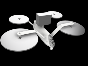 DRONE JET 3D Druckmodell