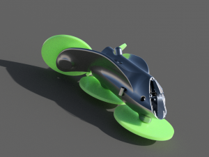 DRONE JET T 3D-printmodel