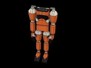 로봇 관절 운동 3D 모델