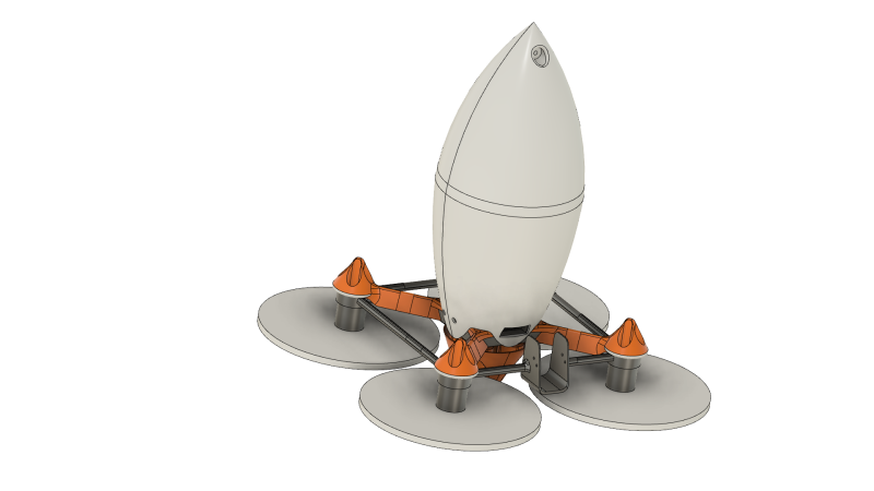 DRAGDRONE2 3D Print Model .c4d .max .obj .3ds .fbx .stl .blend 