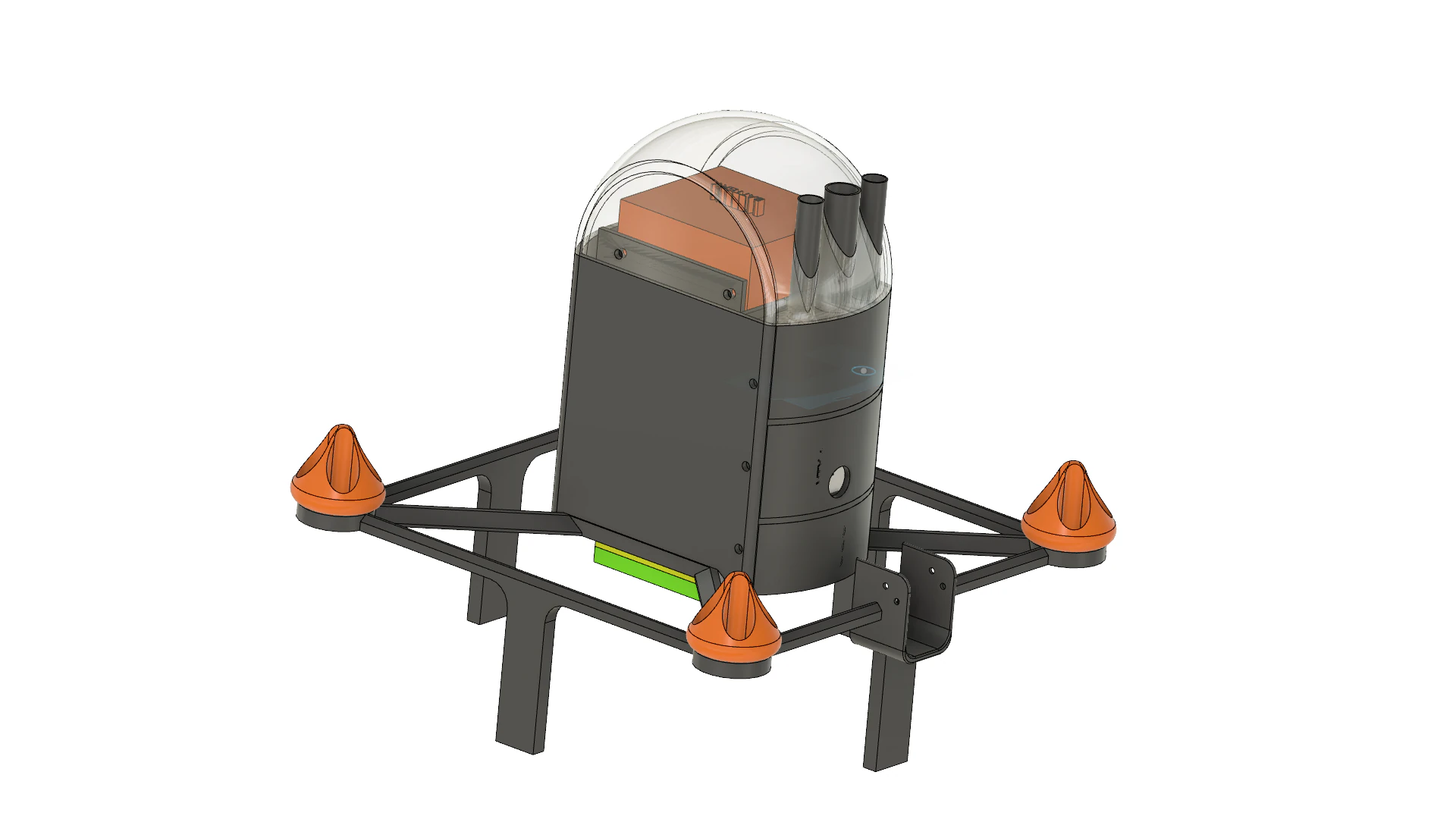 DRONECAPSULA1 3D Print Model .c4d .max .obj .3ds .fbx .stl .blend 