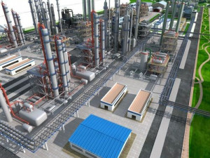 chemical factory scene Modelo 3D
