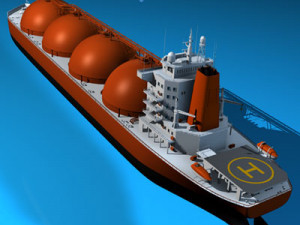 gas ship 3D Model