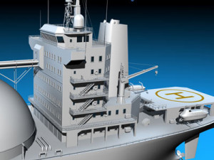gas ship 3D Model