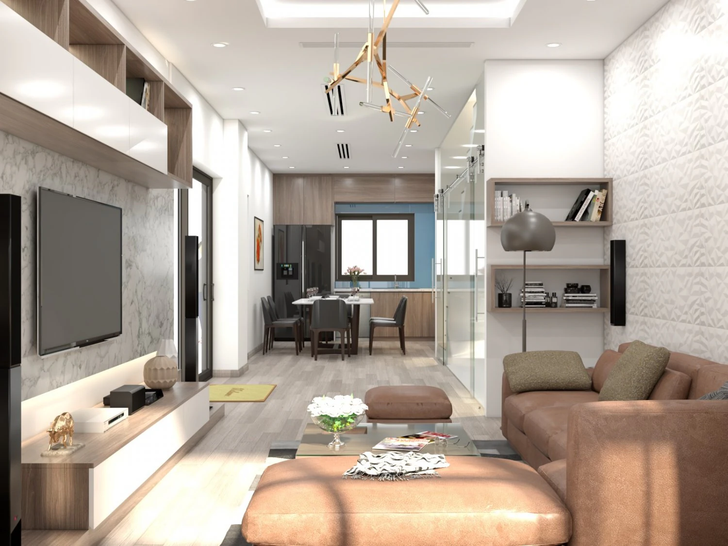 living room design 3D Model .c4d .max .obj .3ds .fbx .stl .blend 