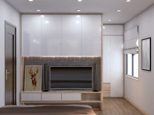 ベッドルームのデザイン 3Dモデル