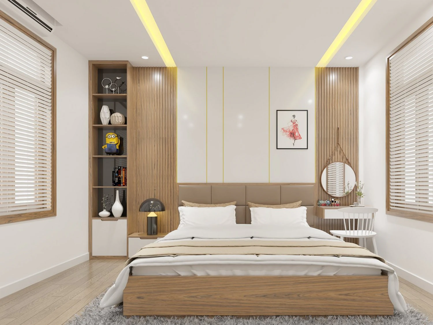 bed room 2 design 3D Model .c4d .max .obj .3ds .fbx .stl .blend 