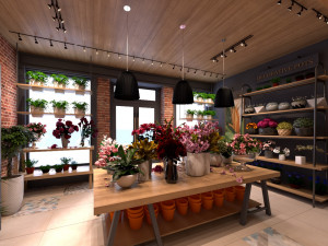 flower shop 3D Model