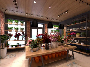 negozio di fiori Modello 3D
