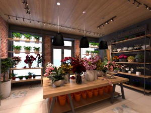 negozio di fiori Modello 3D