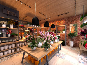 flower shop 3D Model