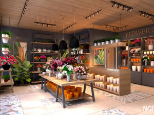 flower shop 3D Model