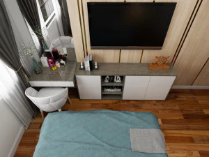 Gestaltung des Hauptraums 3D Modell